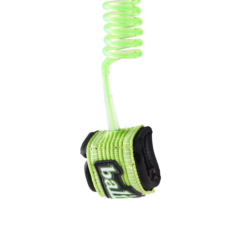 Balin Deluxe Coil leash for body boards with wrist strap