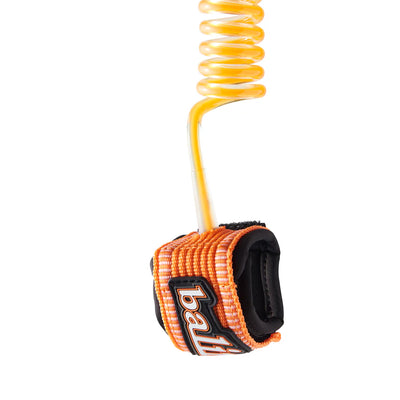 Balin Deluxe Coil leash for body boards with wrist strap