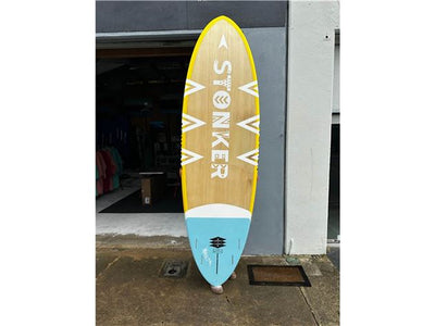 Used - Stonker SUP Carbon Bamboo 9'6 x 32" @ 164L (Blue tail) plus Fanatic paddle