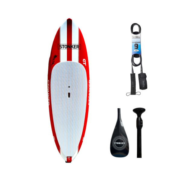 Stonker GT SUP package deal includes paddle, leggy and your choice of board