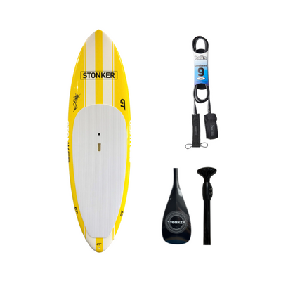 Stonker GT SUP package deal includes paddle, leggy and your choice of board