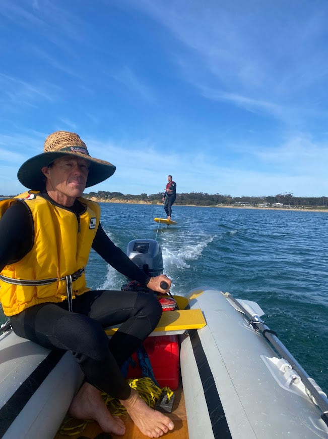 60 Minute Tow Foil Lesson Behind Boat With Local Instructor in Torquay