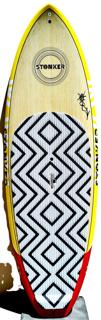 Stonker 8'6" x 32" 127L Bamboo Carbon SUP