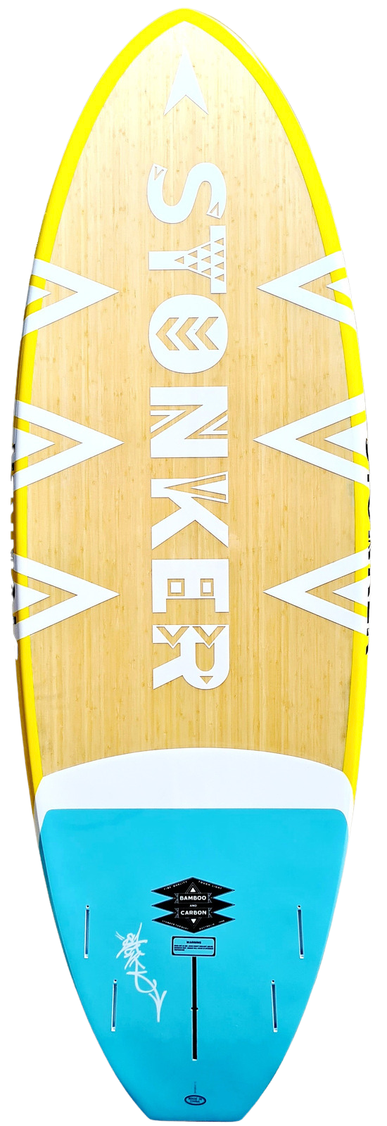 Stonker 8'6" x 32" 127L Bamboo Carbon SUP