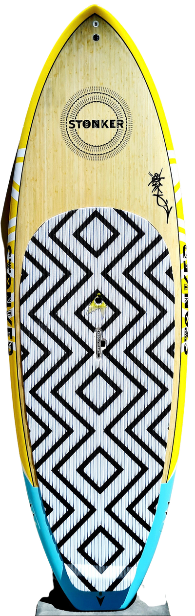 Stonker 9'6" x 34" 192L Bamboo Carbon SUP