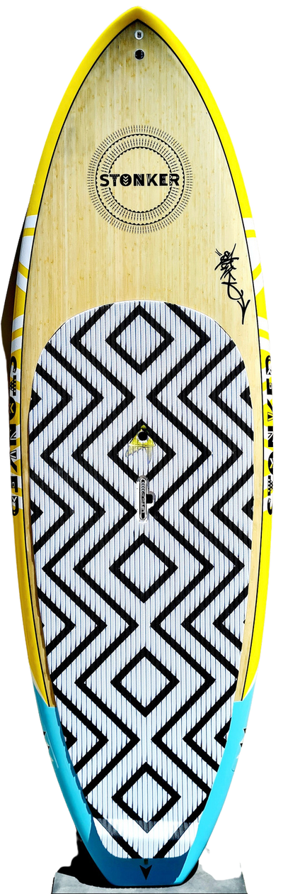 Stonker 8'6" x 32" 127L Bamboo Carbon SUP