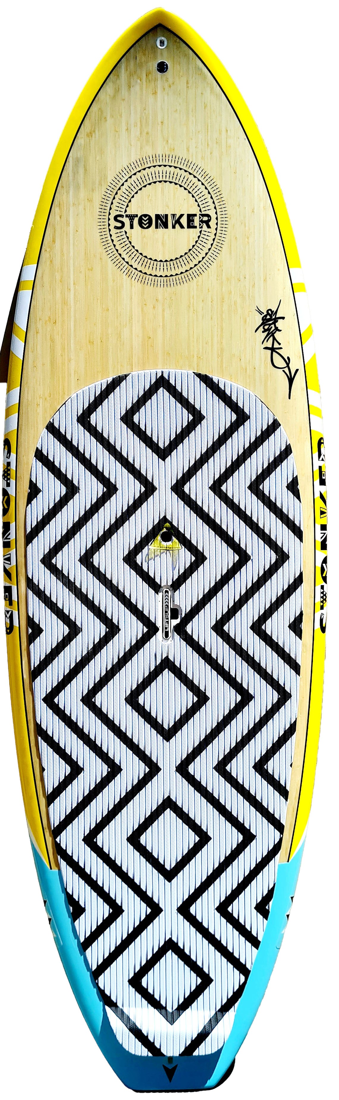 Stonker 9'6" x 32" 164L  Bamboo Carbon SUP*